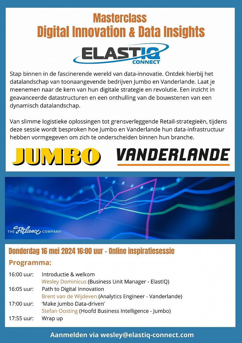 Masterclass Digital Innovation & Data Insights met Jumbo & Vanderlande